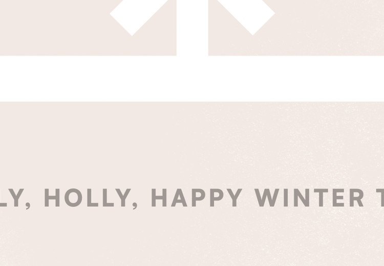 Poster Happy Time - Snowflake and White Christmas Greetings 148023 additionalImage 9