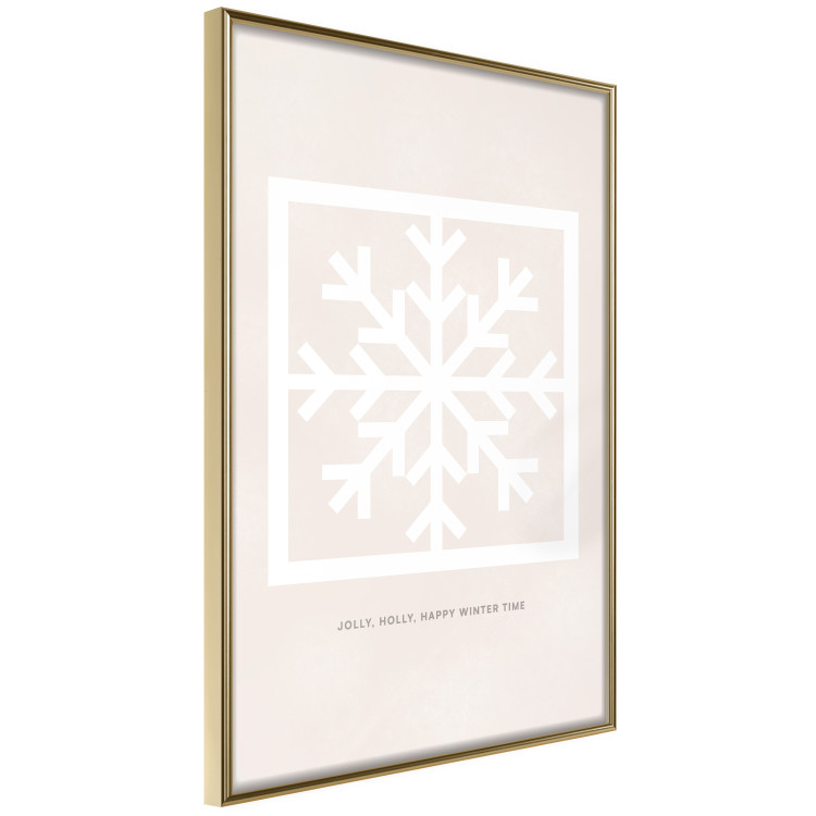 Poster Happy Time - Snowflake and White Christmas Greetings 148023 additionalImage 8