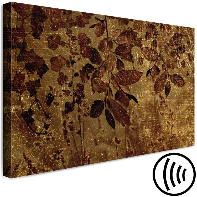Canvas Delicacy of Nature (1-piece) - landscape in golden vines and ivy 148823 additionalImage 6