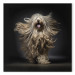 Canvas Art Print AI Bergamasco Dog - Happily Running Shaggy Animal - Square 150223 additionalThumb 7