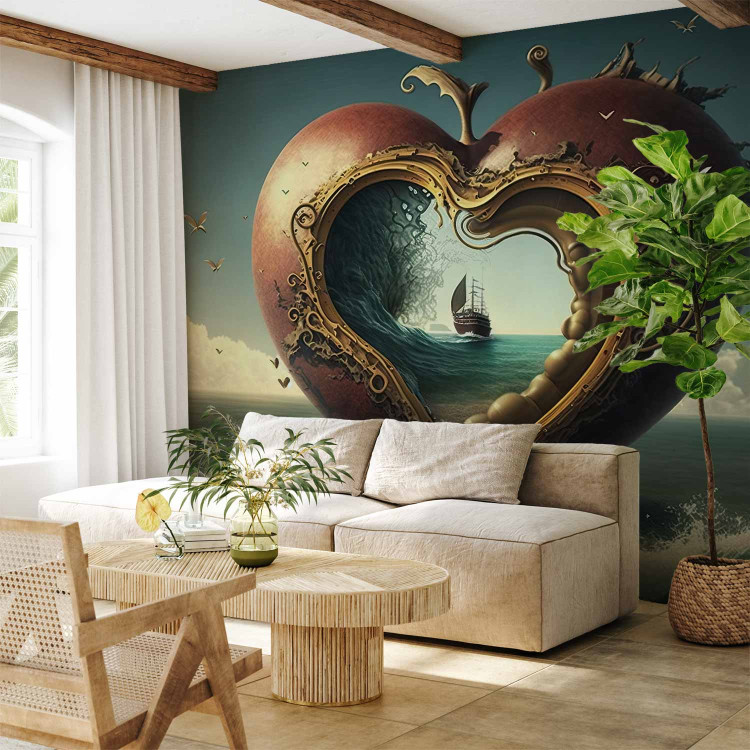 Wall Mural Ship in the Heart - A Surreal Landscape Inspired by Dali’s Works 151023