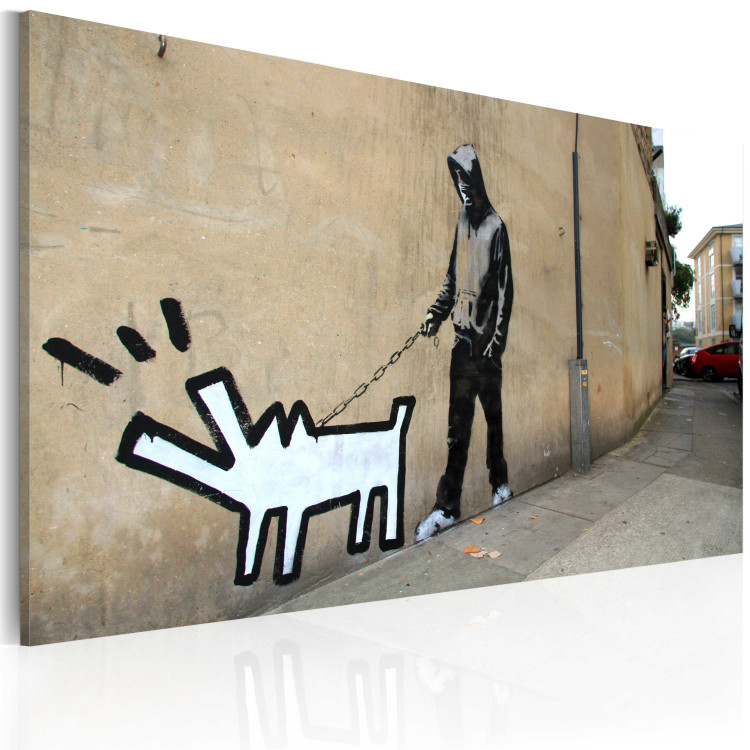 Canvas Print Barking dog (Banksy) 58923 additionalImage 2