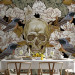 Photo Wallpaper Among the Flowers - fantasy motif with birds and a skull on a floral background 59723 additionalThumb 4