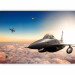 Photo Wallpaper F16 fighter jet - landscape with aircraft against a blue sky with clouds 97023 additionalThumb 1