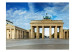 Photo Wallpaper Urban architecture of Berlin - Brandenburg Gate and sky with clouds 97223 additionalThumb 1