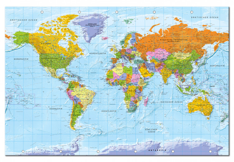 Decorative Pinboard World Map: Orbis Terrarum [Cork Map - German Text] 99123 additionalImage 2