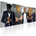 Canvas Different Faces (5-piece) - People with Animal Heads in Banksy Style 106733 additionalThumb 2
