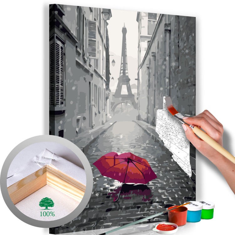 Paint by number Paris (Red Umbrella) 107333