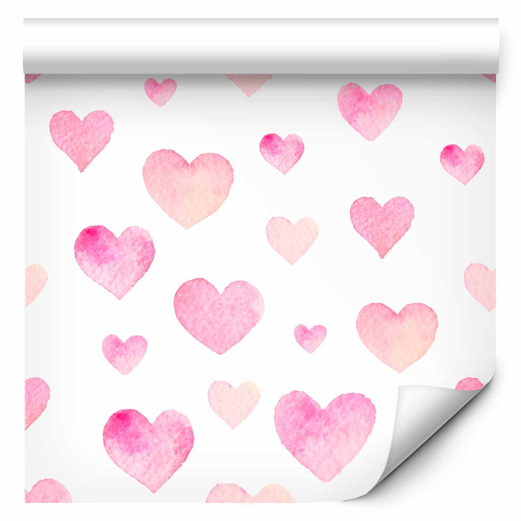 Modern Wallpaper Pink Hearts 108133 additionalImage 1