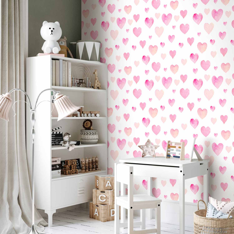 Modern Wallpaper Pink Hearts 108133 additionalImage 9