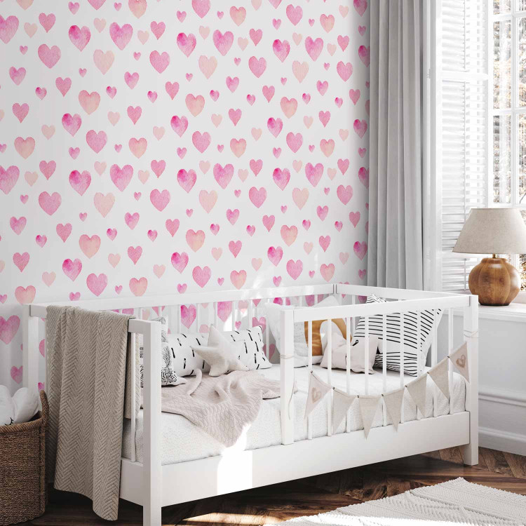 Modern Wallpaper Pink Hearts 108133 additionalImage 4