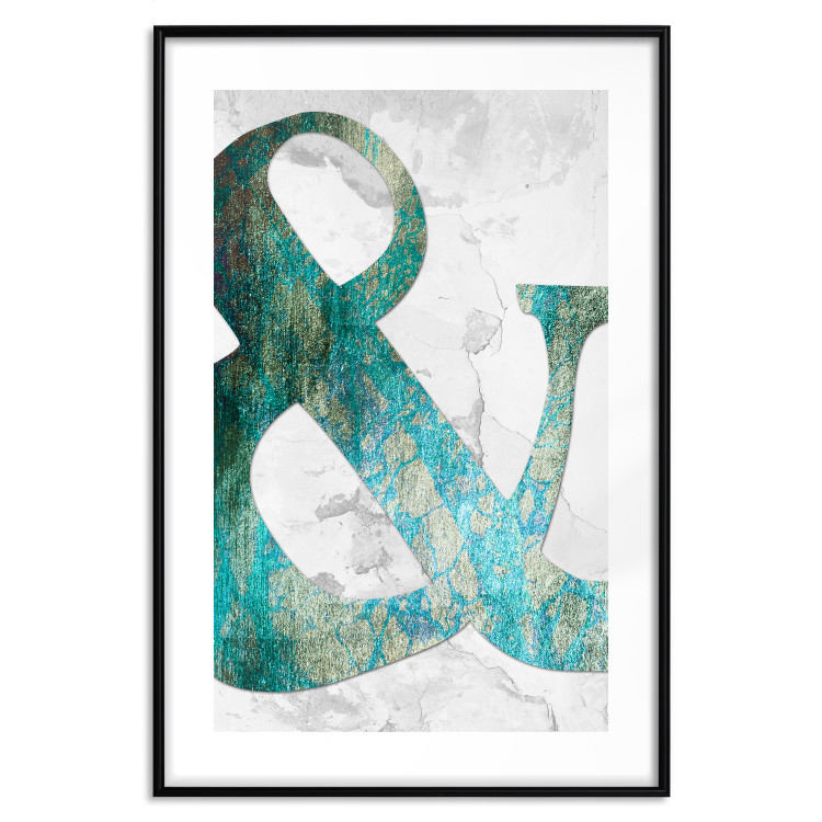 Poster Etka - typography with a varied texture on a light stone background 114333 additionalImage 15