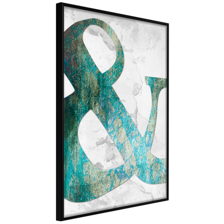Poster Etka - typography with a varied texture on a light stone background 114333 additionalImage 12