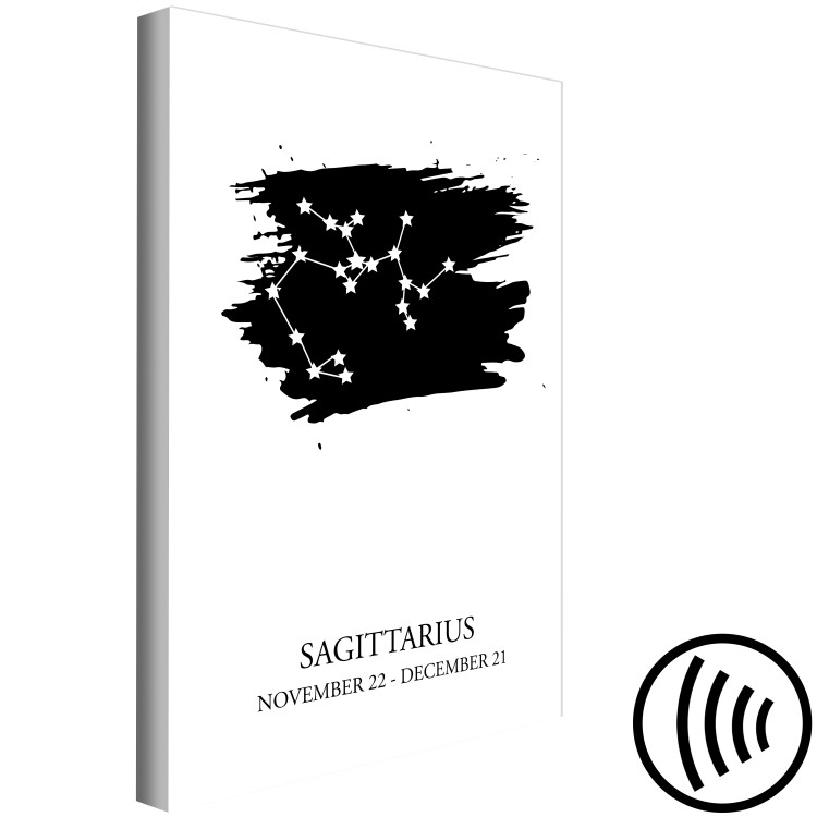 Canvas Zodiac Sign Sagittarius (1-Piece) - Graphic Design with Texts 114833 additionalImage 6