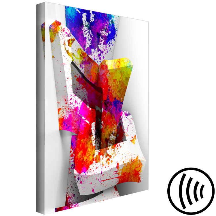 Canvas 3D Space (1-part) - Colorful World of Abstract Forms 115033 additionalImage 6