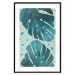 Poster Moistened Leaves - green composition with tropical perforated leaves 116933 additionalThumb 15