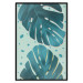 Poster Moistened Leaves - green composition with tropical perforated leaves 116933 additionalThumb 18