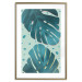 Poster Moistened Leaves - green composition with tropical perforated leaves 116933 additionalThumb 14