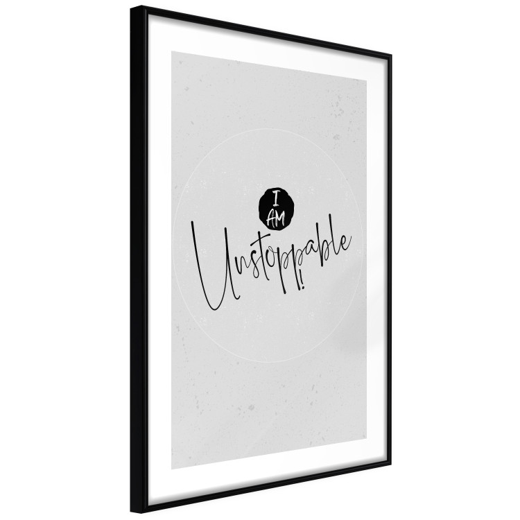 Wall Poster I Am Unstoppable - minimalist composition with English texts 117433 additionalImage 13