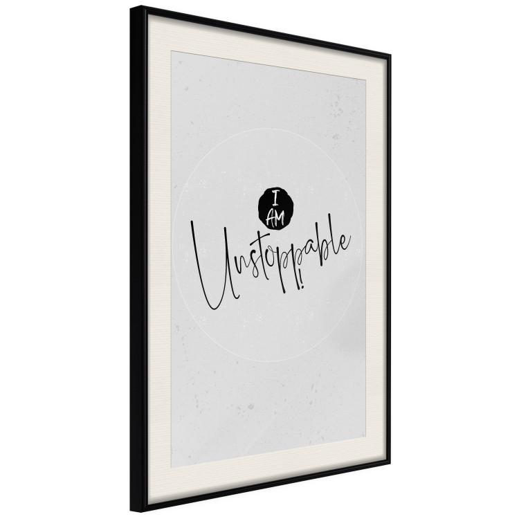 Wall Poster I Am Unstoppable - minimalist composition with English texts 117433 additionalImage 3