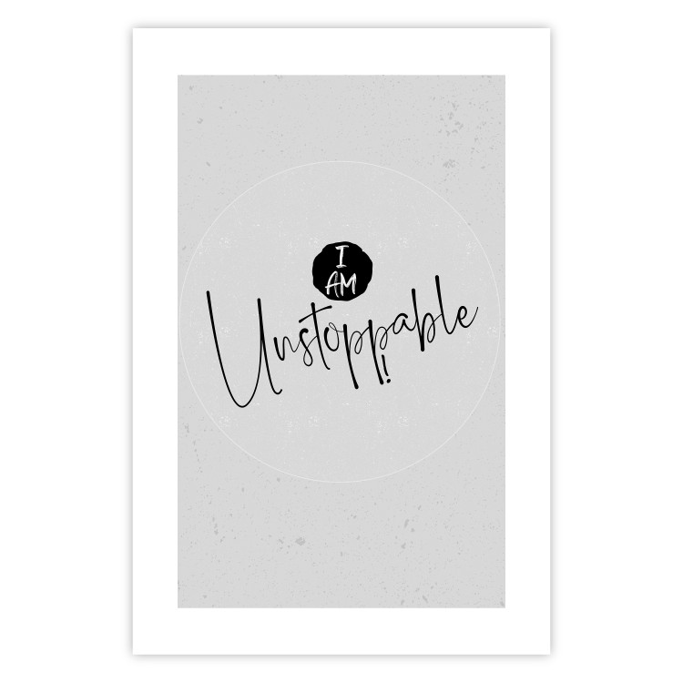 Wall Poster I Am Unstoppable - minimalist composition with English texts 117433 additionalImage 25