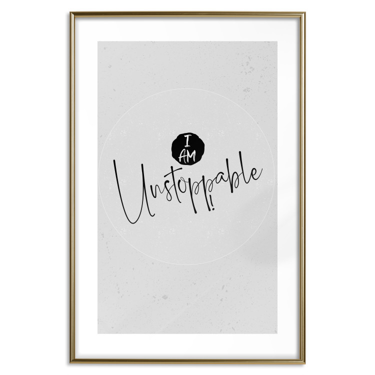 Wall Poster I Am Unstoppable - minimalist composition with English texts 117433 additionalImage 16