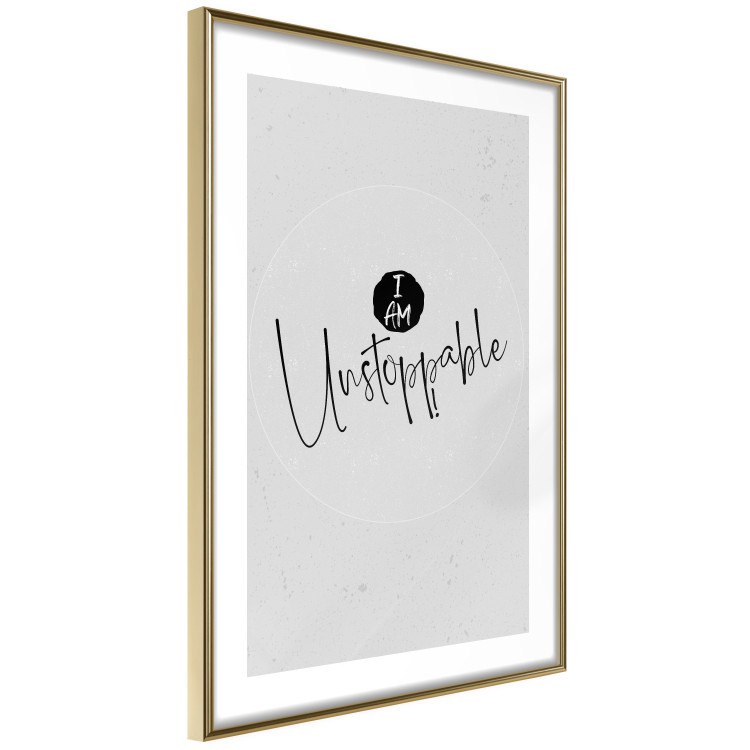Wall Poster I Am Unstoppable - minimalist composition with English texts 117433 additionalImage 8