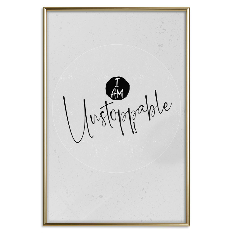 Wall Poster I Am Unstoppable - minimalist composition with English texts 117433 additionalImage 20