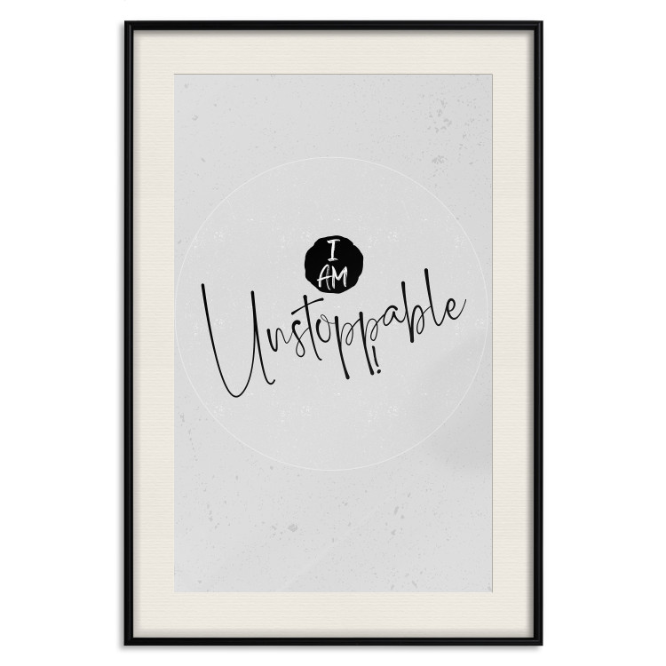Wall Poster I Am Unstoppable - minimalist composition with English texts 117433 additionalImage 18