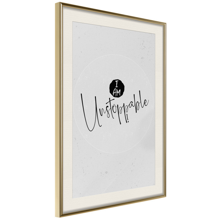 Wall Poster I Am Unstoppable - minimalist composition with English texts 117433 additionalImage 2