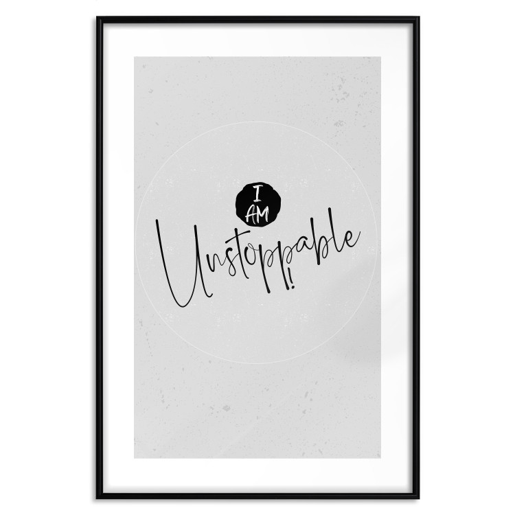 Wall Poster I Am Unstoppable - minimalist composition with English texts 117433 additionalImage 17