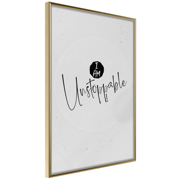 Wall Poster I Am Unstoppable - minimalist composition with English texts 117433 additionalImage 14