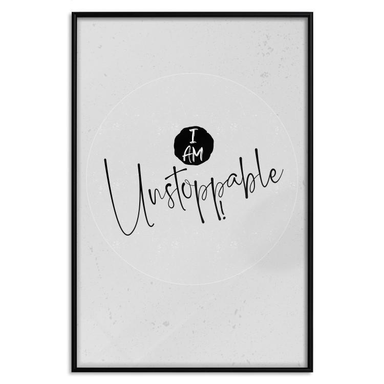 Wall Poster I Am Unstoppable - minimalist composition with English texts 117433 additionalImage 24