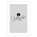 Wall Poster I Am Unstoppable - minimalist composition with English texts 117433 additionalThumb 25