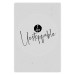 Wall Poster I Am Unstoppable - minimalist composition with English texts 117433