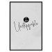 Wall Poster I Am Unstoppable - minimalist composition with English texts 117433 additionalThumb 24