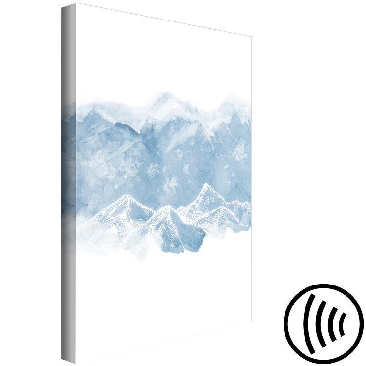 Canvas Icebergs - a minimalist, watercolor landscape of winter glaciers 117733 additionalImage 6