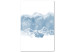 Canvas Icebergs - a minimalist, watercolor landscape of winter glaciers 117733