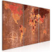 Canvas Print Vintage World Map (3 Parts) Brown 118933 additionalThumb 2