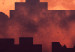 Wall Poster City Heat - composition in warm colors with architecture against a sky 119033 additionalThumb 8