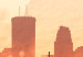 Wall Poster City Heat - composition in warm colors with architecture against a sky 119033 additionalThumb 9
