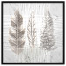 Wall Poster Three Leaves - light composition with a plant motif on a marble background 120833 additionalThumb 18