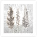 Wall Poster Three Leaves - light composition with a plant motif on a marble background 120833 additionalThumb 19