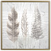Wall Poster Three Leaves - light composition with a plant motif on a marble background 120833 additionalThumb 16