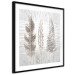 Wall Poster Three Leaves - light composition with a plant motif on a marble background 120833 additionalThumb 11
