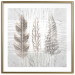 Wall Poster Three Leaves - light composition with a plant motif on a marble background 120833 additionalThumb 14