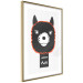 Poster Decorative Alpaca - funny gray animal with orange outline 123133 additionalThumb 6