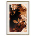 Wall Poster September Night - flowers and leaves in autumn colors on black background 123933 additionalThumb 20