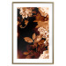 Wall Poster September Night - flowers and leaves in autumn colors on black background 123933 additionalThumb 17