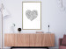 Wall Poster Ethnic Heart - heart made of black patterns on a white background 125233 additionalThumb 13